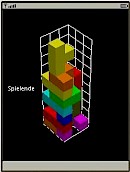 3D Tetris Spielende
